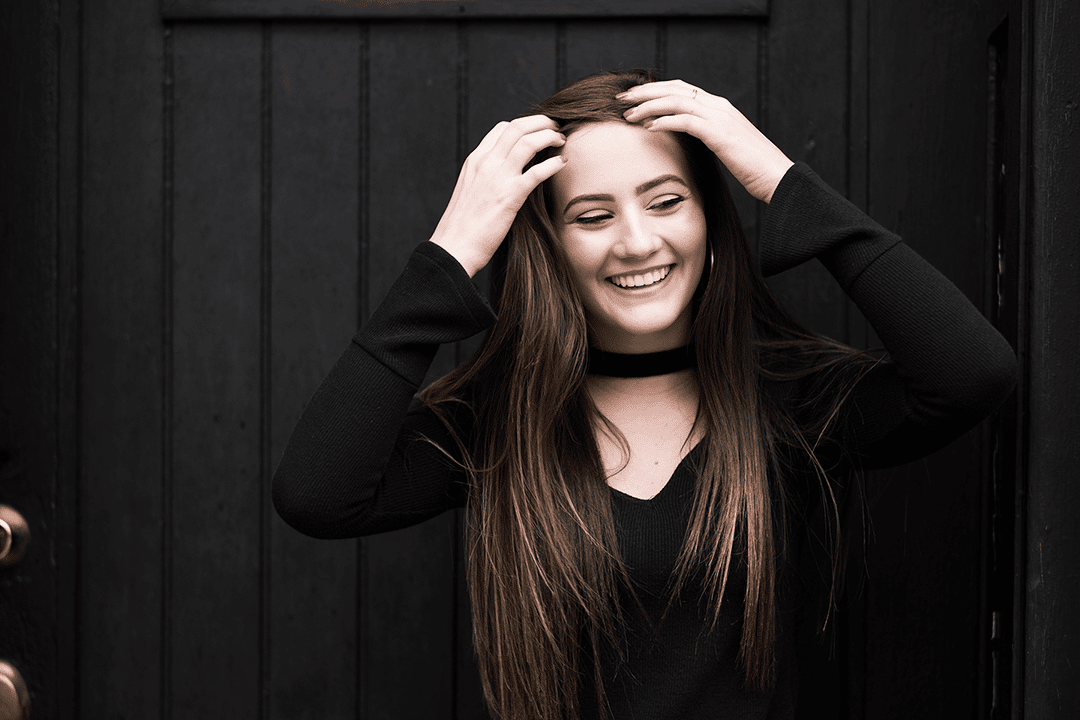 Orthodontic practice patient laughing
