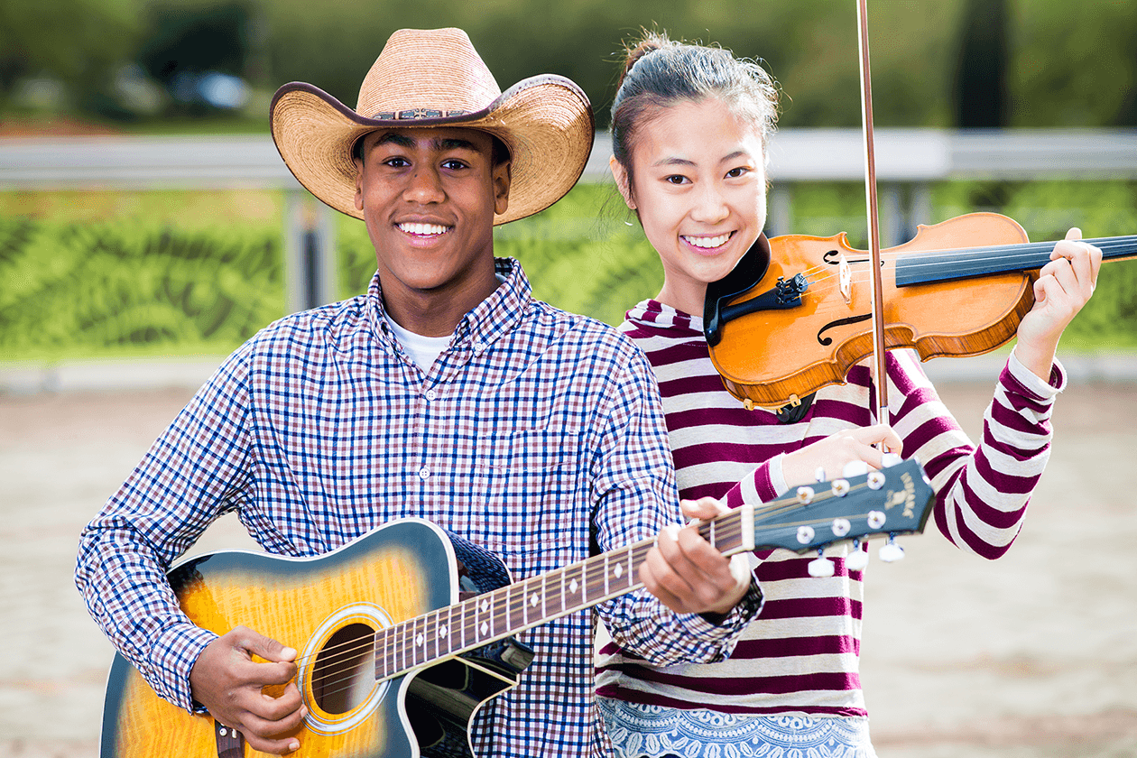 Guitar Player and Violin Player
