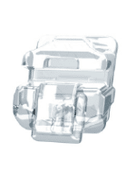 Clear braces bracket