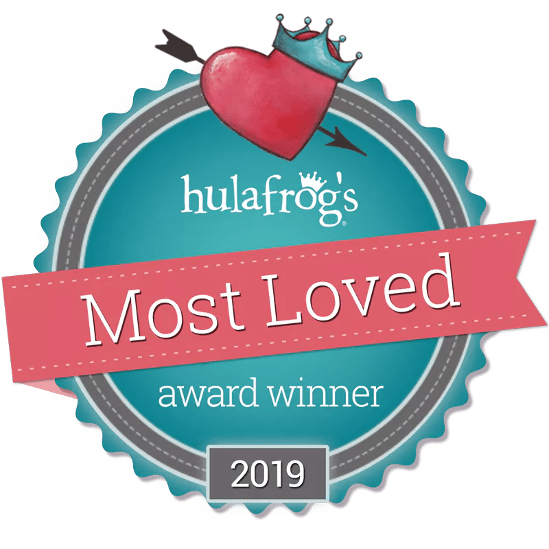Hulafrog's Most Loved 2019 Logo